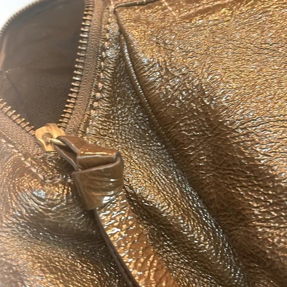 J Crew Dark Brown Patent Leather Tote - Picture 12 of 16